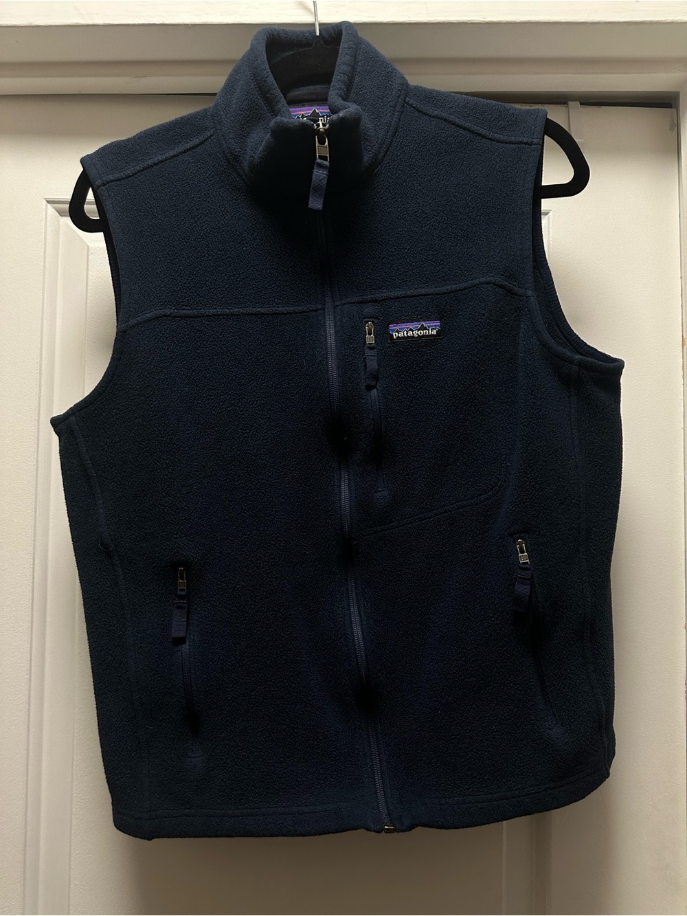 Patagonia Navy Blue Full-Zip Fleece Vest